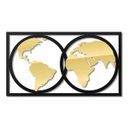 Ver imagem 1 de Quadro Mapa Mundi Globo Ouro