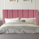 Ver imagem 2 de Cabeceira Estofada Solteiro 100CM Cora Suede Rosa - D A DECOR D&A Decor