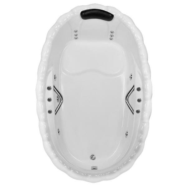 Banheira de Hidromassagem Lotus Individual 1,80x1,20x0,50 Acrilico-Completa - 1