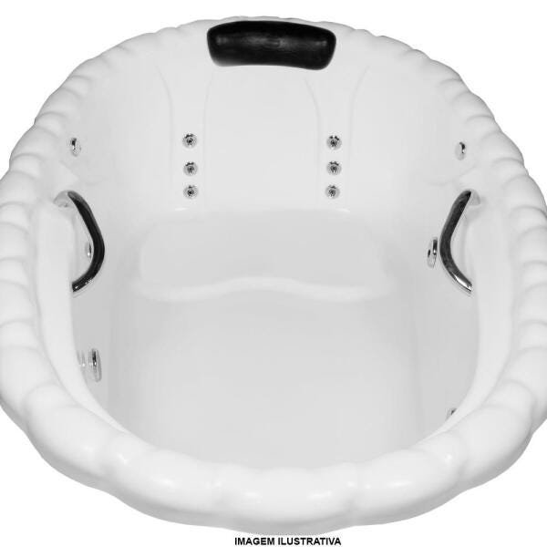 Banheira de Hidromassagem Lotus Individual 1,80x1,20x0,50 Acrilico-Padrão - 5