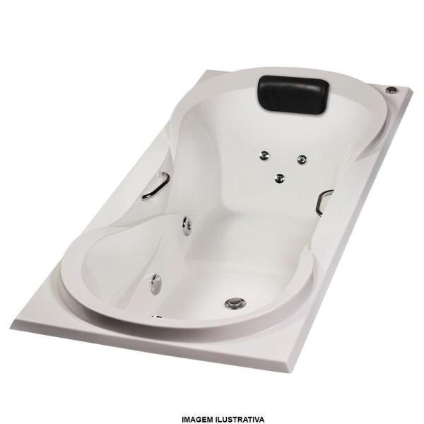 Banheira de Hidromassagem Ottawa Individual 1,80x0,90x0,42 Acrilico-Completa - 6