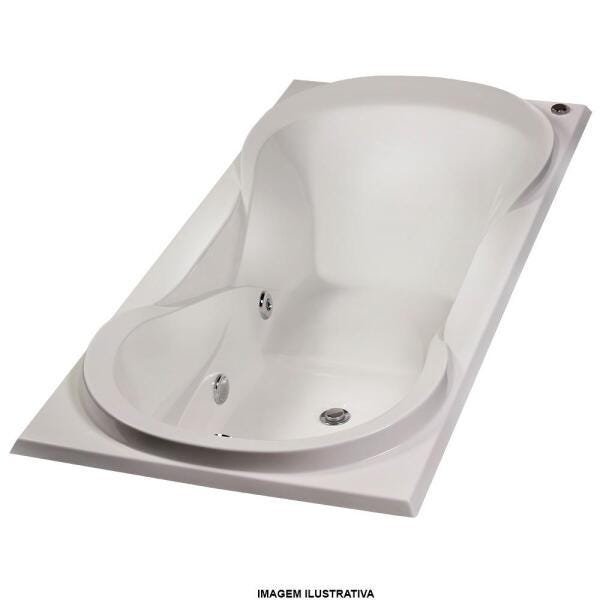 Banheira de Hidromassagem Ottawa Individual 1,80x0,90x0,42 Acrilico-Padrão - 2