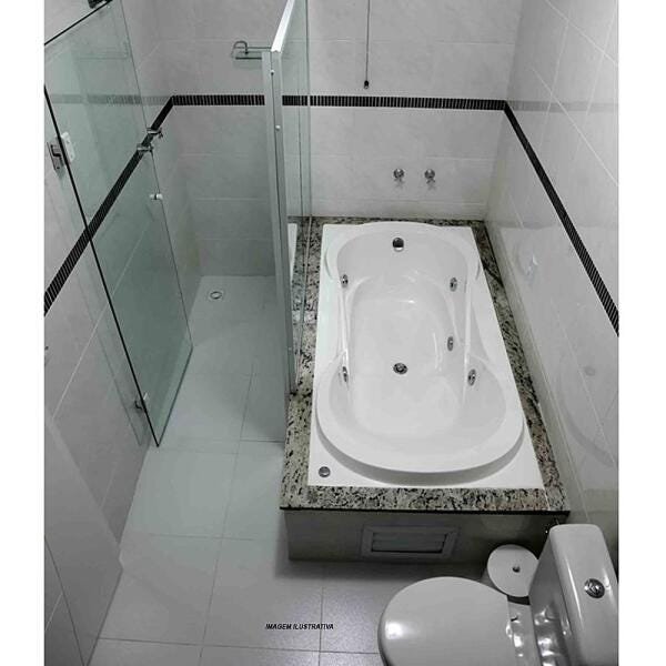 Banheira de Hidromassagem Ottawa Individual 1,80x0,90x0,42 Acrilico-Padrão - 7