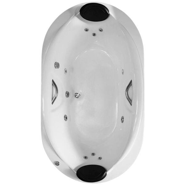 Banheira de Hidromassagem Pequim Dupla 1,90x1,10x0,41 Acrilico-Completa - 1
