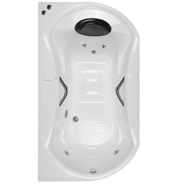 Banheira de Hidromassagem Rayana Individual 1,80x1,03x0,59 Acrilico-Completa - 1