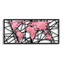 Ver imagem 1 de Quadro Mapa Mundi Abstrato Rose