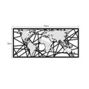 Ver imagem 3 de Kit Quadros Decorativos Mapa Mundi Abstrato Prata - MDF Vazado