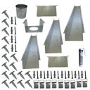 Ver imagem 1 de Kit Calha Telhado Cocho Divisa Platibanda 6 Mts Galvanizada Galvocalhas Calha Galvanizada Saída Redo