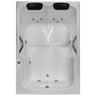 Banheira de Hidromassagem Hiamar Dupla 1,60x1,20x0,43 Acrilico-Completa - 1