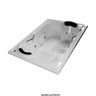 Banheira de Hidromassagem Hortega Dupla 1,82x1,22x0,45 Acrilico-Completa - 6
