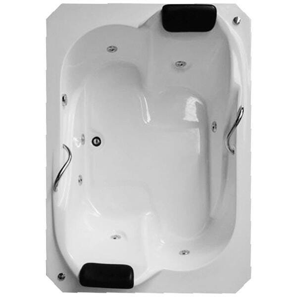 Banheira de Hidromassagem Munique Dupla 1,60x1,30x0,46 Acrilico-Completa - 1