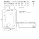 Ver imagem 3 de Banheira de Hidromassagem Munique Dupla 1,60x1,30x0,46 Acrilico-Completa