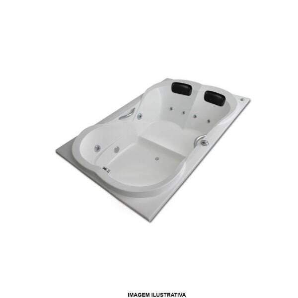 Banheira de Hidromassagem Ottawa Dupla 1,80x1,20x0,41 Acrilico-Completa - 2