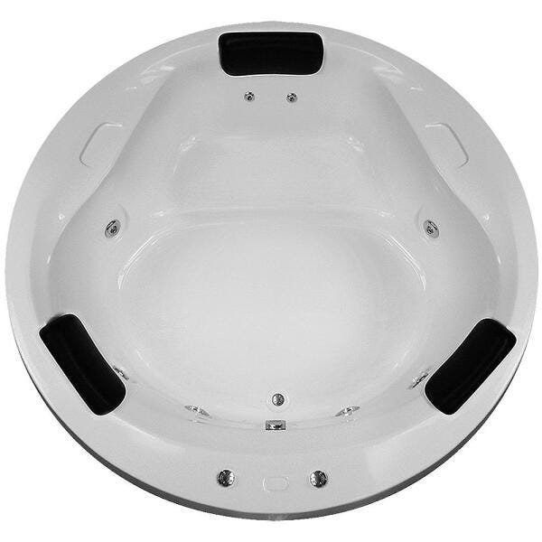 Banheira de Hidromassagem Taurus Dupla 1,80x1,80x0,47 Acrilico-Completa - 1