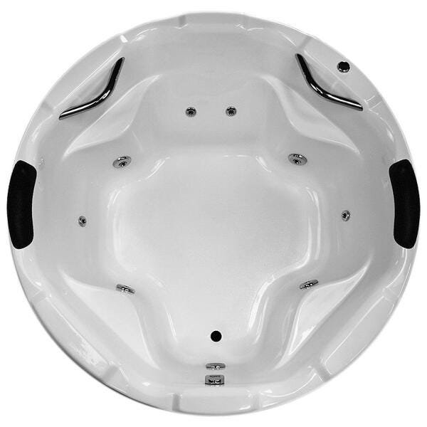 Banheira de Hidromassagem Samara Dupla 1,40x1,40x0,50 Acrilico-Completa - 1