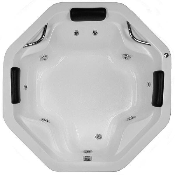 Banheira de Hidromassagem Savona Dupla 1,50x1,50x0,48 Acrilico-Completa - 1