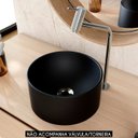 Ver imagem 2 de Cuba Pia para Banheiro Redonda 26cm Celine C08 Preto - Mpozenato