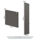 Ver imagem 6 de Guarda-Roupa Módulo 45x180 e Módulo 45x40 2 Portas e 3 Prateleiras Frame CabeCasa MadeiraOriginals