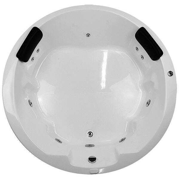 Banheira de Hidromassagem Sirius Dupla 1,52x1,52x0,41 Acrilico-Completa - 2