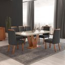 Ver imagem 1 de Sala de Jantar 160x80 6 Cadeiras Bom Pastor Aurora