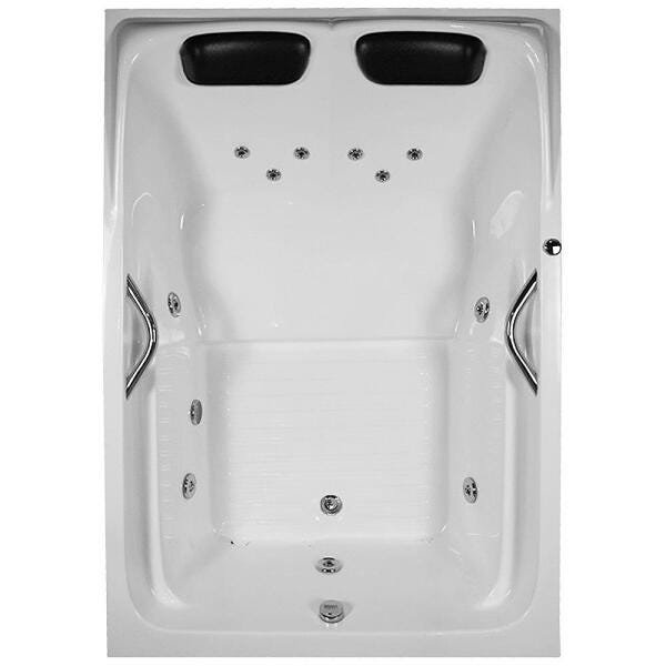Banheira de Hidromassagem Toronto Dupla 1,70x1,20x0,45 Acrilico-Completa - 1