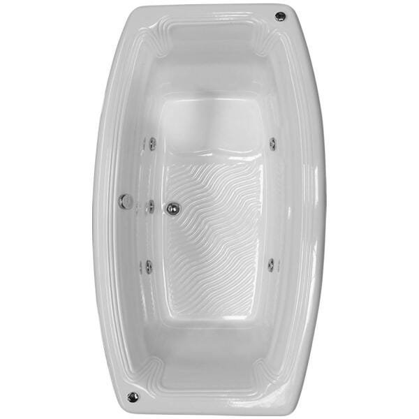 Banheira de Hidromassagem Verona Dupla 2,00x1,00x0,52 Acrilico-Padrão - 1
