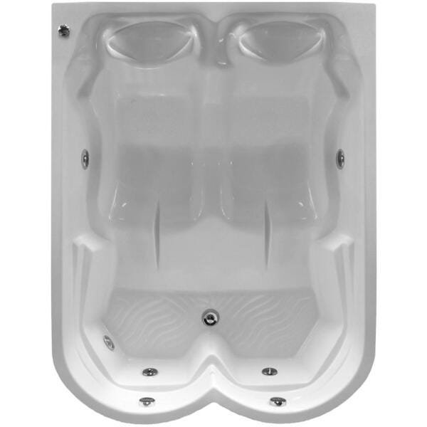 Banheira de Hidromassagem Zurique Dupla 1,80x1,40x0,53 Acrilico-Padrão - 1