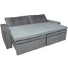 Pillow Top para Sofá Reclinável 10cm 1200g/m² 180x90cm Cinza - 2