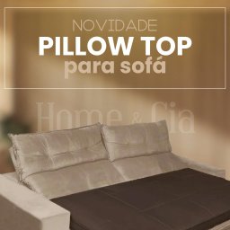 Pillow Top para Sofá Reclinável 10cm 1200g/m² 180x90cm Cinza - 10