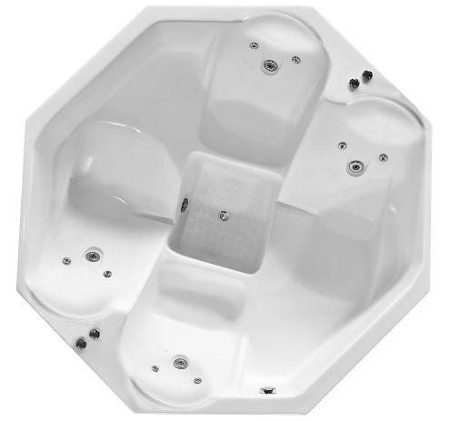 Spa Lineaplas Berlim 1,84x1,84x0,71 Acrilico Com Hidro-Padrão - 1