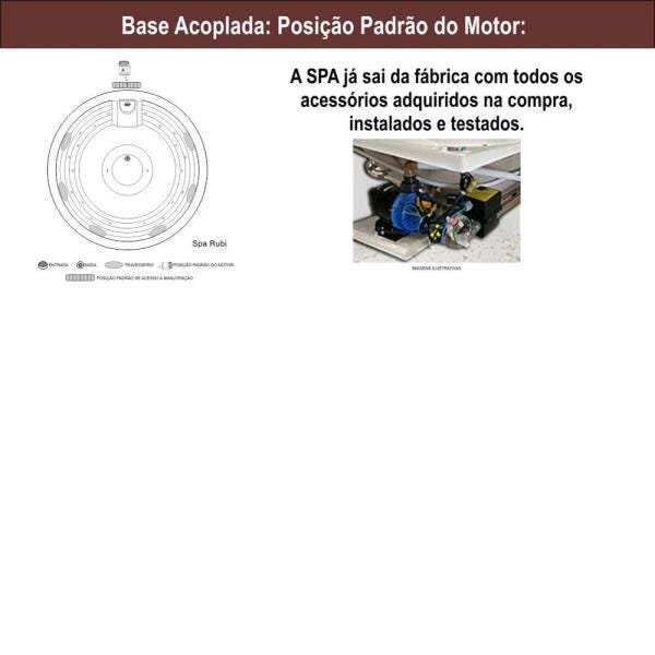 Spa Lineaplas Rubi 1,95x1,95x0,82 Acrilico Com Hidro-Completa - 1