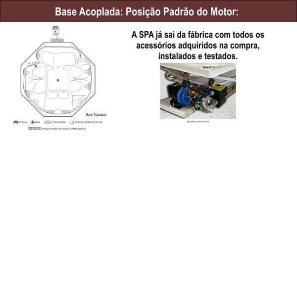 Spa Lineaplas Topazio 2,63x2,63x0,75 Acrilico Com Hidro-Completa - 1