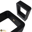 Ver imagem 2 de Kit de 2 Luminárias Balizador Moderno Retangular de Jardim Piso Led Integrado