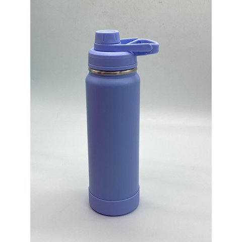 Garrafa Térmica Ms-961 800ml - Duplamente Isolada a Vácuo, Base Emborrachada Anti Derrapante:Lilás