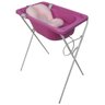 Banheira Bebe Banho Infantil Rígida Com Suporte Até 20 Kg Styll Baby + Almofada de Banho Universal B - 1
