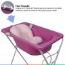 Banheira Bebe Banho Infantil Rígida Com Suporte Até 20 Kg Styll Baby + Almofada de Banho Universal B - 3