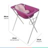 Banheira Bebe Banho Infantil Rígida Com Suporte Até 20 Kg Styll Baby + Almofada de Banho Universal B - 7