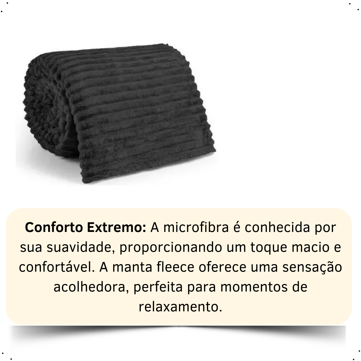 Cobertor Casal 220cm X 180cm Manta Canelada Microfibra Fleece Macio - 2