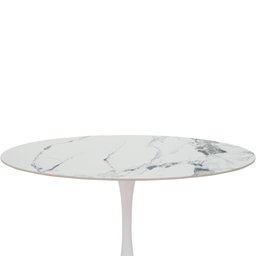 Mesa Saarinen Tulipa Jantar Oval 120x80cm Tampo Marmorizado - 2