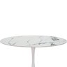 Mesa Saarinen Tulipa Jantar Oval 120x80cm Tampo Marmorizado - 2