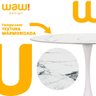 Mesa Saarinen Tulipa Jantar Oval 120x80cm Tampo Marmorizado - 5