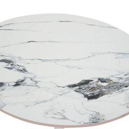 Mesa Saarinen Tulipa Jantar Oval 120x80cm Tampo Marmorizado - 3