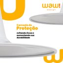 Ver imagem 6 de Mesa Saarinen Tulipa Jantar Oval 120x80cm Tampo Marmorizado