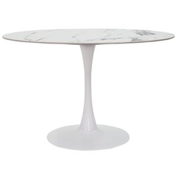 Mesa Saarinen Tulipa Jantar Oval 120x80cm Tampo Marmorizado - 1