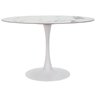 Mesa Saarinen Tulipa Jantar Oval 120x80cm Tampo Marmorizado - 1