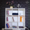 Ver imagem 2 de Armário Colmeia 9 Nichos Rack Prateleiras Divisórias Branco Cód.309