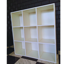 Ver mais imagens de Armário Colmeia 9 Nichos Rack Prateleiras Divisórias Branco Cód.309