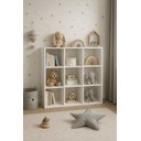 Ver imagem 1 de Armário Colmeia 9 Nichos Rack Prateleiras Divisórias Branco Cód.309