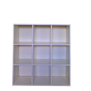 Ver imagem 3 de Armário Colmeia 9 Nichos Rack Prateleiras Divisórias Branco Cód.309