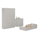 Ver imagem 5 de Quarto Infantil Completo com Minicama Montessoriana Encanto Multimóveis MP4874 Off White Off White